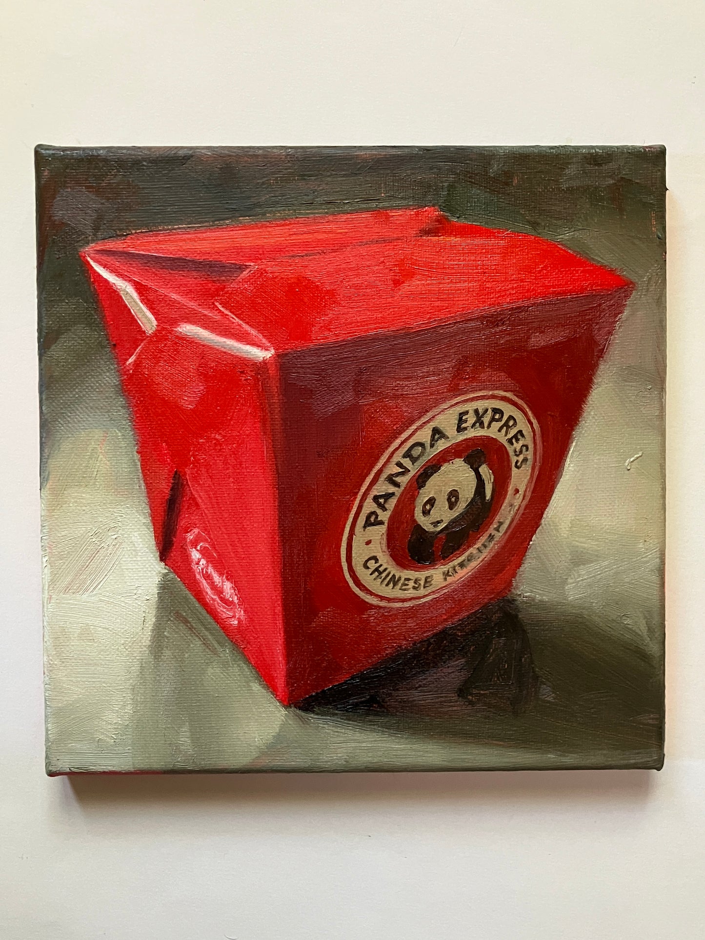 Takeout Container (Panda Express, 8”x8”) – Original Painting
