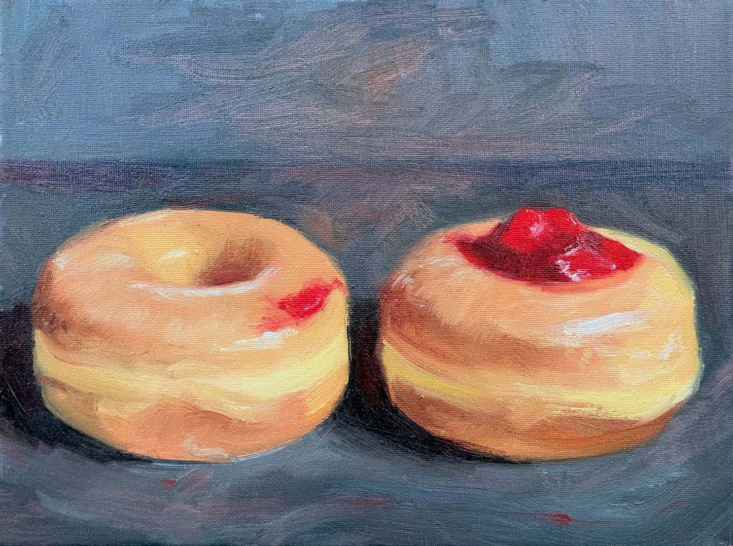 “Kissy Mark” Donut Greeting Card – Charcoal