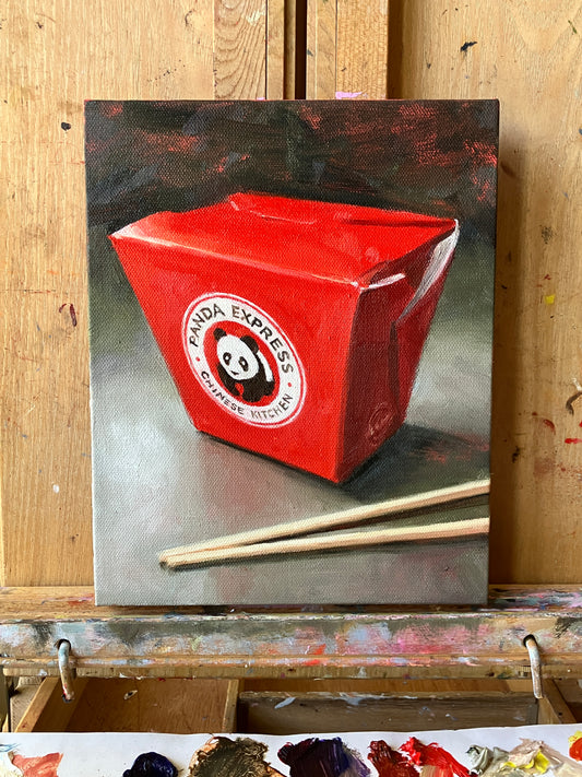 Takeout Container (Panda Express, 8”x10”) – Original Painting
