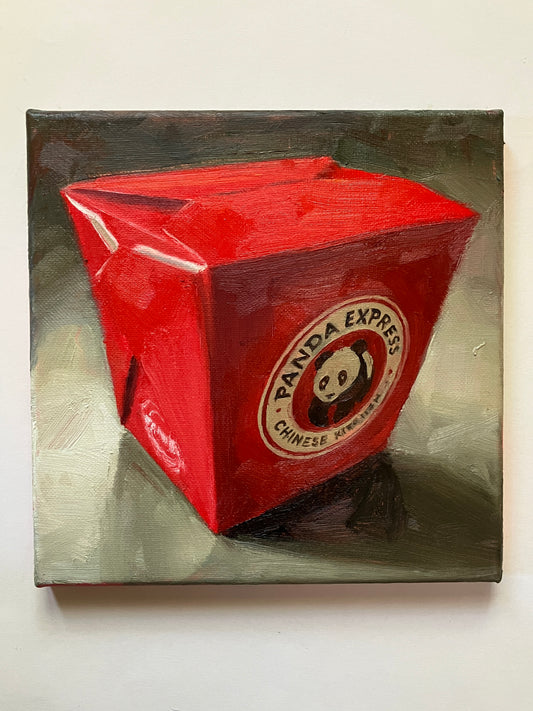 Takeout Container (Panda Express, 8”x8”) – Original Painting